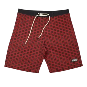 Ninja Star Maroon Boardshorts